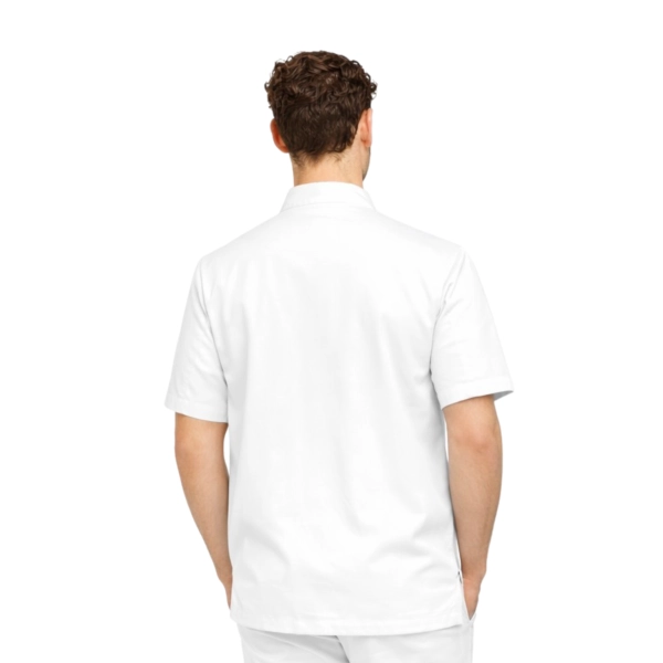 Bluza kucharska biała krótki rękaw napy roz.3XL